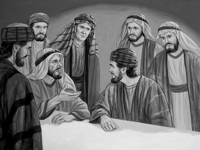 Illustration : Thomas exprime son doute et demande à voir les marques des clous