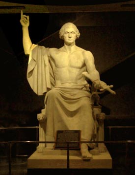 George Washington en toge romaine (statue)