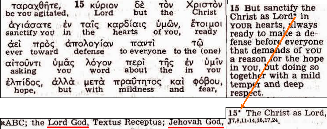 Note de la KIT 1985 sur 1 Pierre 3:15