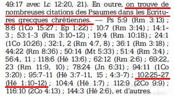 Zoom — page 693 (citation de Hébreux 1:10-12 / Psaume 102)