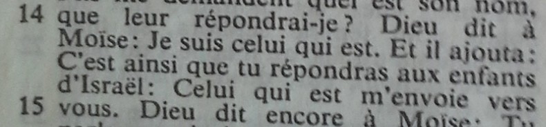 Segond 1910 Exode 3:14 closer